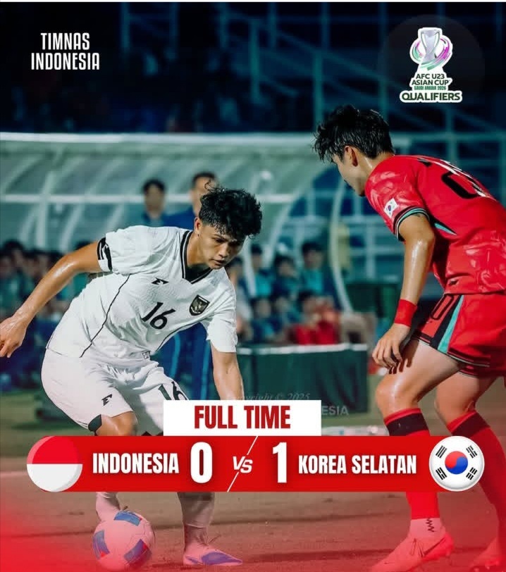 Korea Kubur Mimpi Timnas Indonesia Melaju di Piala Asia U23